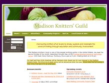 Tablet Screenshot of madisonknittersguild.org